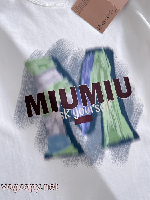半袖Tシャツミュウミュウ着こなし自在 新作限定 新作大人気激安 通販 ブランド_0_0