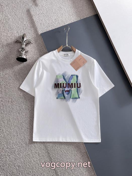 半袖Tシャツミュウミュウ着こなし自在 新作限定 新作大人気激安 通販 ブランド_0_1