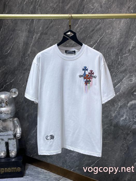 海外限定 NEW大変素敵 日本一安い激安CHROME HEARTSブランド 品 激安 通販半袖Tシャツ_0_1