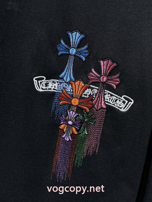 海外限定 NEW大変素敵 日本一安い激安CHROME HEARTSブランド 品 激安 通販半袖Tシャツ_0_3