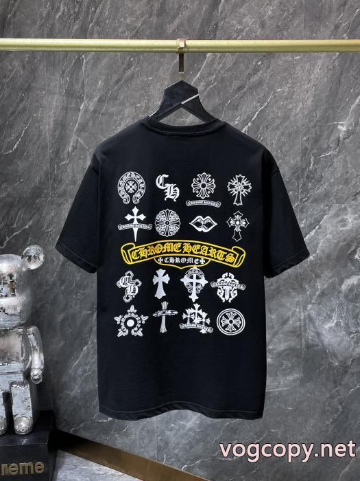 清潔感で洗練され 即発送OK 洒落感を演出する！ブランド コピー 品半袖TシャツCHROME HEARTS_0_2