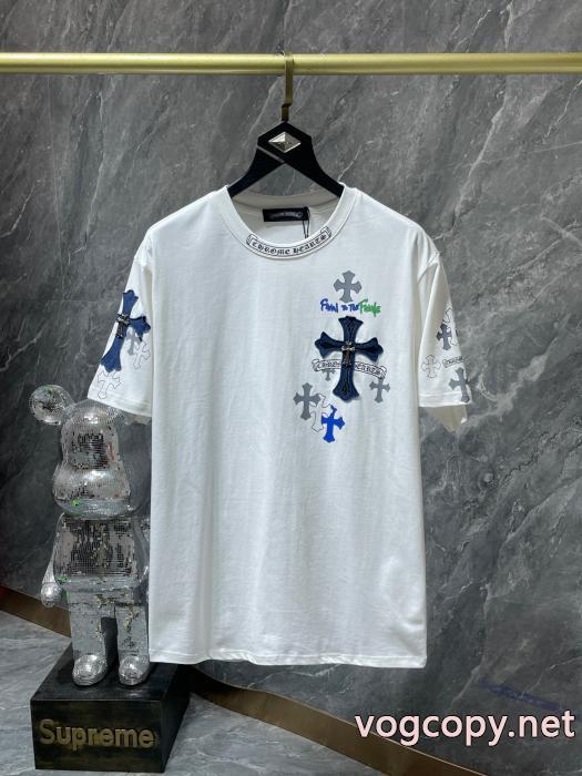 ブランド フェイク半袖Tシャツ限定！人気オススメ 高級感演出 お手頃価格でGETCHROME HEARTS_0_0
