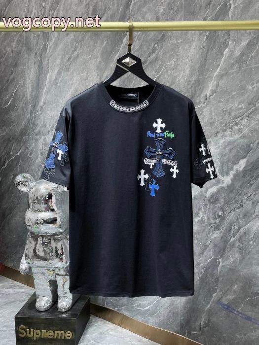 ブランド フェイク半袖Tシャツ限定！人気オススメ 高級感演出 お手頃価格でGETCHROME HEARTS_0_2