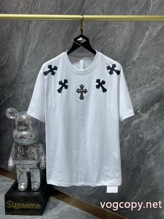 最新☆大人気☆話題沸騰 レビュー高い 長くご愛用できるCHROME HEARTSブランド コピー 品半袖Tシャツ_0_0