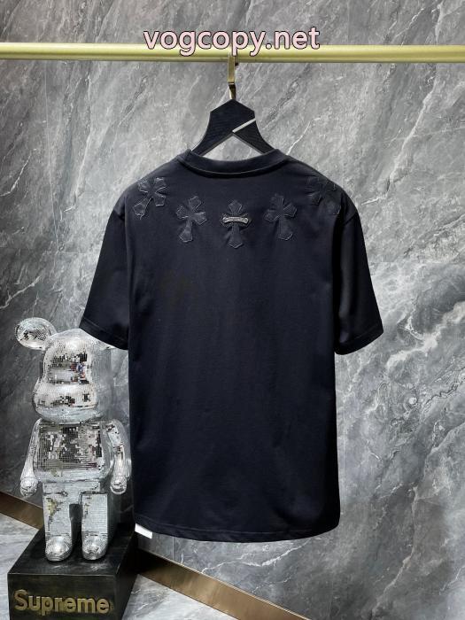 最新☆大人気☆話題沸騰 レビュー高い 長くご愛用できるCHROME HEARTSブランド コピー 品半袖Tシャツ_0_2