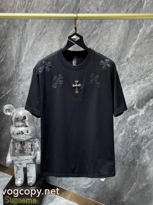 最新☆大人気☆話題沸騰 レビュー高い 長くご愛用できるCHROME HEARTSブランド コピー 品半袖Tシャツ_0_3