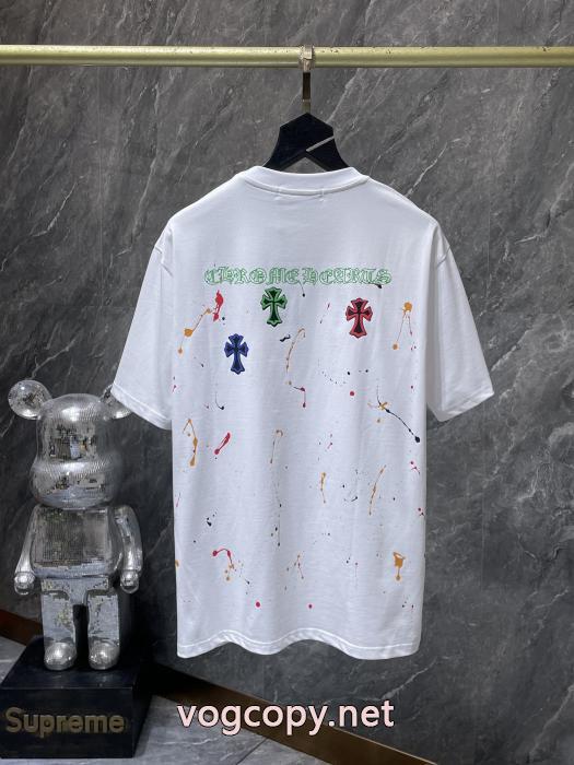 コピー ブランド 販売CHROME HEARTSギフトにオススメ 肌触り最高 豊富な色揃え半袖Tシャツ_0_2
