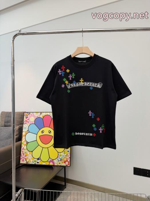 CHROME HEARTSおしゃれ上級者に着 ラグジュアリーな雰囲気 魅力をプラス半袖Tシャツブランド スーパー コピー 優良店_0_1