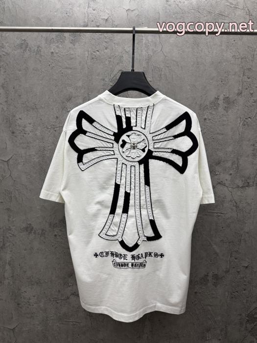 ブランド コピー半袖Tシャツ激安新作 有名人愛用 最高級品質のCHROME HEARTS_0_0