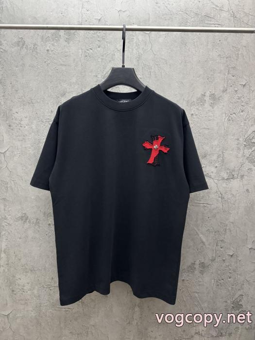 ブランド コピー半袖Tシャツ激安新作 有名人愛用 最高級品質のCHROME HEARTS_0_2
