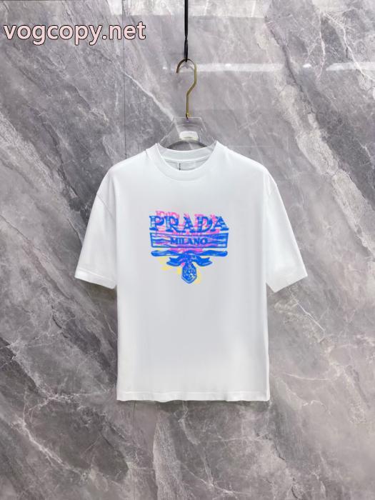 ブランド 通販 激安半袖TシャツPRADA手元に在庫あり 大人の余裕が漂う 大特価_0_2