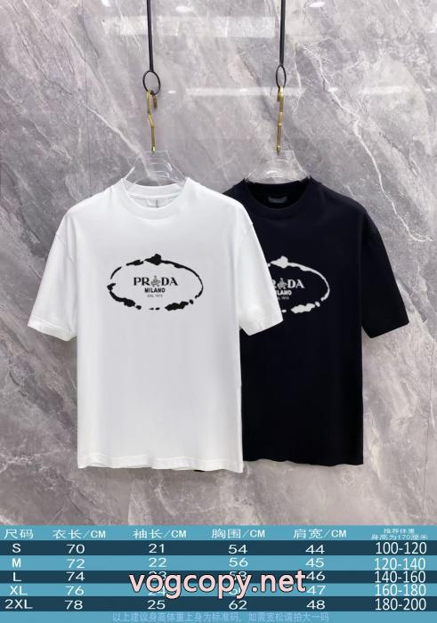 PRADA偽 ブランド 夏季限定販売 新作人気 2026のトレンド半袖Tシャツ_0_0