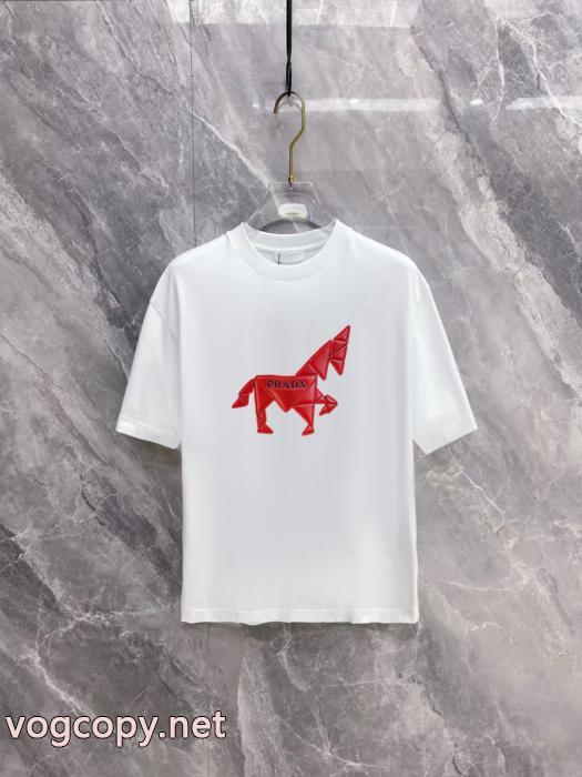 PRADA半袖Tシャツ新作多色 新作入荷本物保証 激安上品ブランド コピー 安心_0_1
