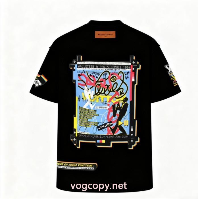 激安 通販 専門店特別感のある 今季流行り 上質な材料LOUIS VUITTON半袖Tシャツ_0_0
