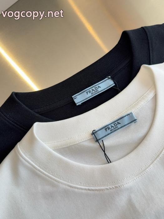 コピー 商品 販売PRADA半袖Tシャツ今年風 売切続出 今季トレンド_0_0