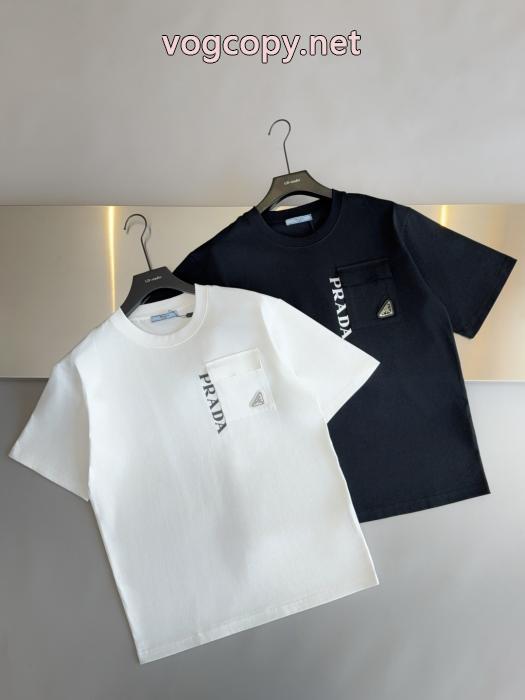 コピー 商品 販売PRADA半袖Tシャツ今年風 売切続出 今季トレンド_0_1