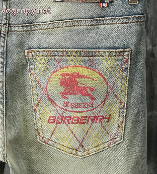 新作モデル超安値 限定版プリント 最終価格セールコピー 商品 通販BURBERRYジーンズ_0_3
