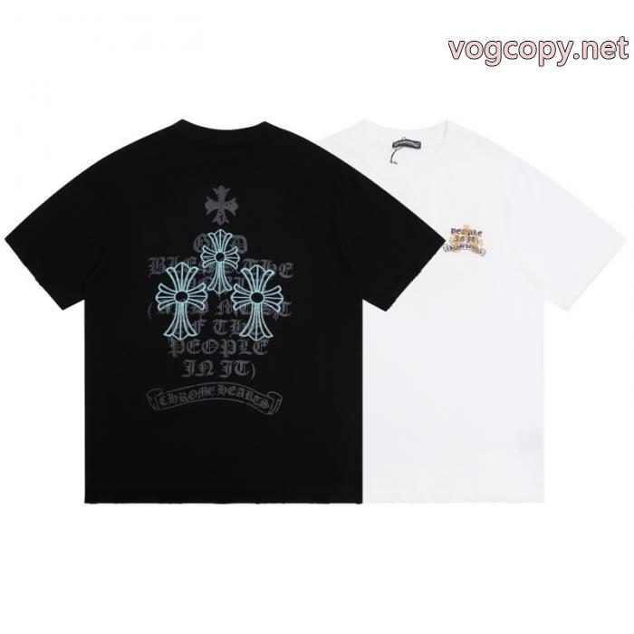 CHROME HEARTS偽 ブランド 購入即発送可能 肌触りが良い お洒落な印象半袖Tシャツ_0_0