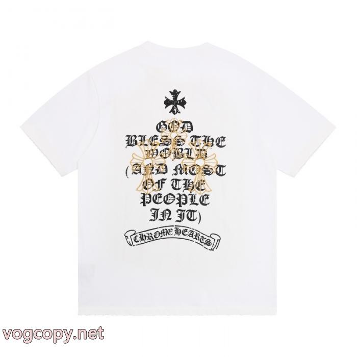 CHROME HEARTS偽 ブランド 購入即発送可能 肌触りが良い お洒落な印象半袖Tシャツ_0_1