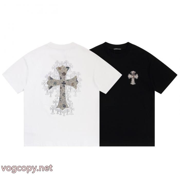 オシャレ度アップ 稀少*新品登場 新色登場ブランド コピー 通販CHROME HEARTS半袖Tシャツ_0_0