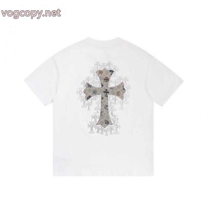 オシャレ度アップ 稀少*新品登場 新色登場ブランド コピー 通販CHROME HEARTS半袖Tシャツ_0_1