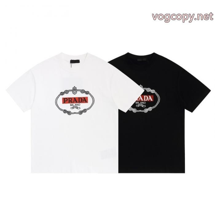 PRADA保温性の高い 全国無料品質保証 人気商品  偽 ブランド半袖Tシャツ_0_1