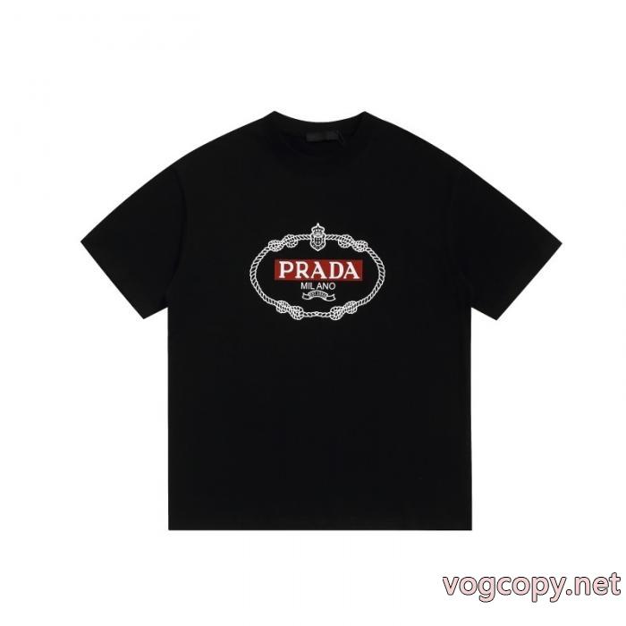 PRADA保温性の高い 全国無料品質保証 人気商品  偽 ブランド半袖Tシャツ_0_3