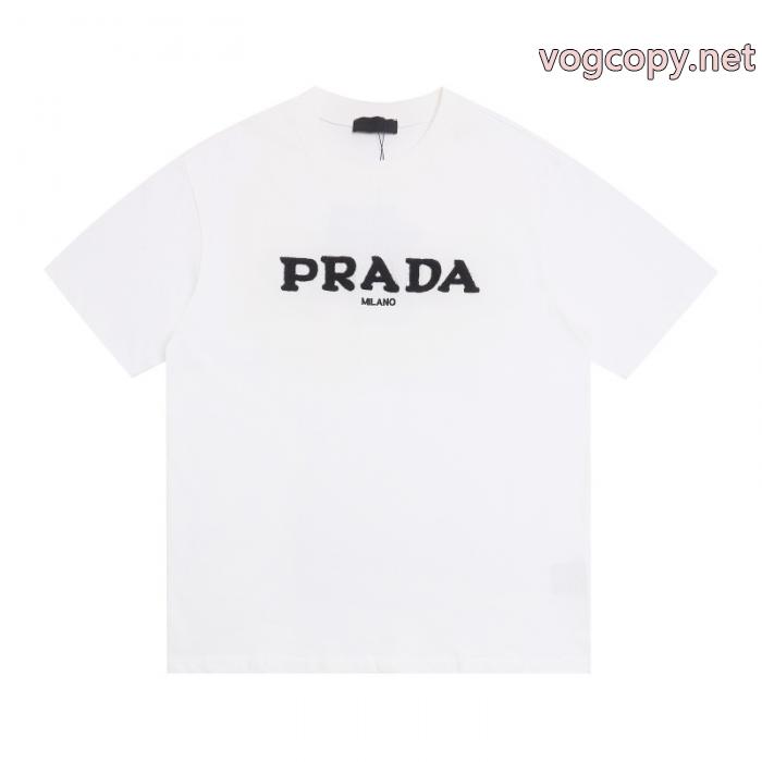 PRADA限定SALE 数量限定定番人気 大人の魅力ブランド 偽物 激安 通販半袖Tシャツ_0_1
