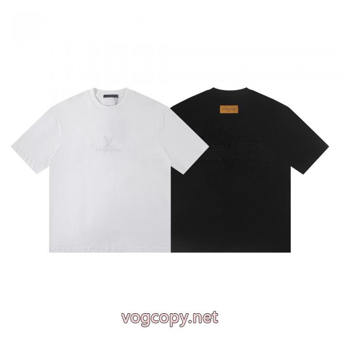人気新作 男女兼用 最安値スーパー コピー 安心 LOUIS VUITTON半袖Tシャツ_0_1