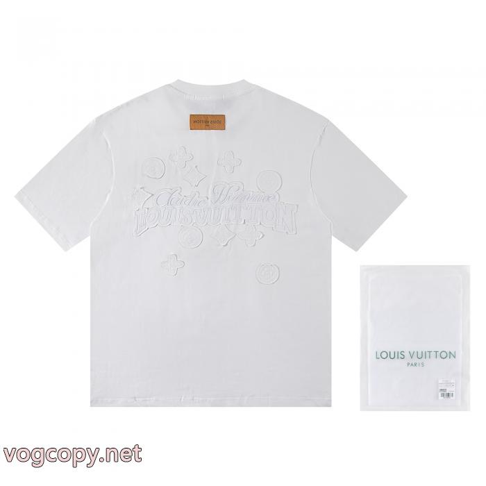 人気新作 男女兼用 最安値スーパー コピー 安心 LOUIS VUITTON半袖Tシャツ_0_3