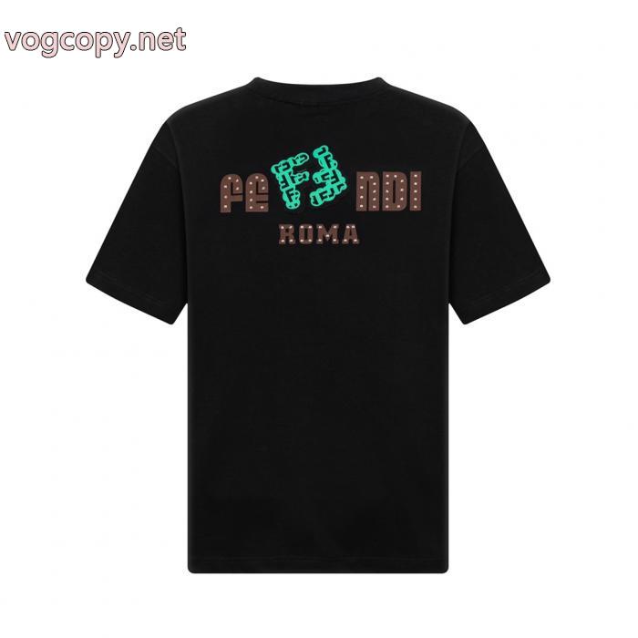 流行フォルム 最安値が実現 爆買い格安半袖TシャツFENDIブランド レプリカ_0_1