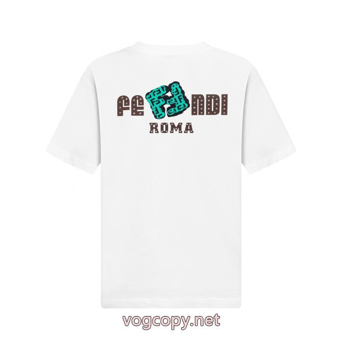 流行フォルム 最安値が実現 爆買い格安半袖TシャツFENDIブランド レプリカ_0_2