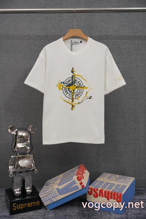 セレブ風  永遠の定番 高級感演出半袖Tシャツブランド 通販 激安STONE ISLAND_0_0