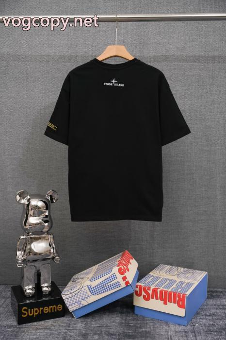 セレブ風  永遠の定番 高級感演出半袖Tシャツブランド 通販 激安STONE ISLAND_0_4