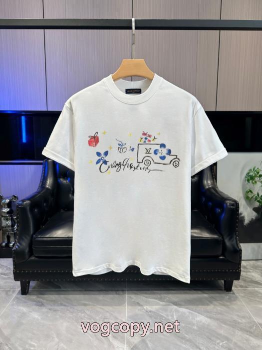 話題沸騰中  新作限定 早い者勝ち 大幅に値下げLOUIS VUITTON半袖Tシャツ偽 ブランド_0_1
