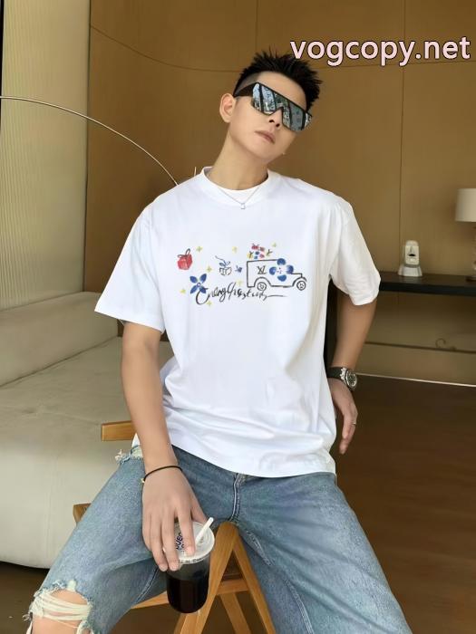 話題沸騰中  新作限定 早い者勝ち 大幅に値下げLOUIS VUITTON半袖Tシャツ偽 ブランド_0_3