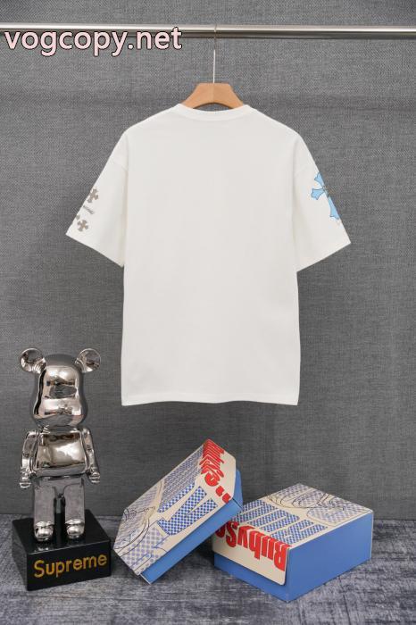 偽物 ブランド 販売オシャレ度アップ 高級感が溢れた サラサラの着心地半袖TシャツCHROME HEARTS_0_4
