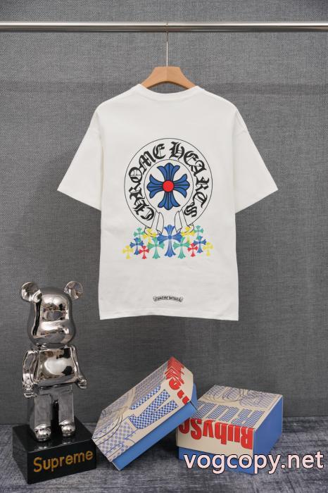 2026最新コラボ完売間近 通気性が良い 雑誌掲載偽物 ブランド ショップ半袖Tシャツクロムハーツ_0_2
