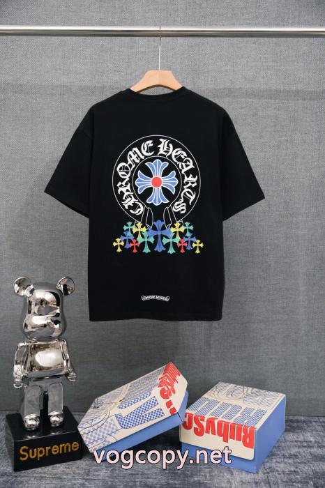 2026最新コラボ完売間近 通気性が良い 雑誌掲載偽物 ブランド ショップ半袖Tシャツクロムハーツ_0_3
