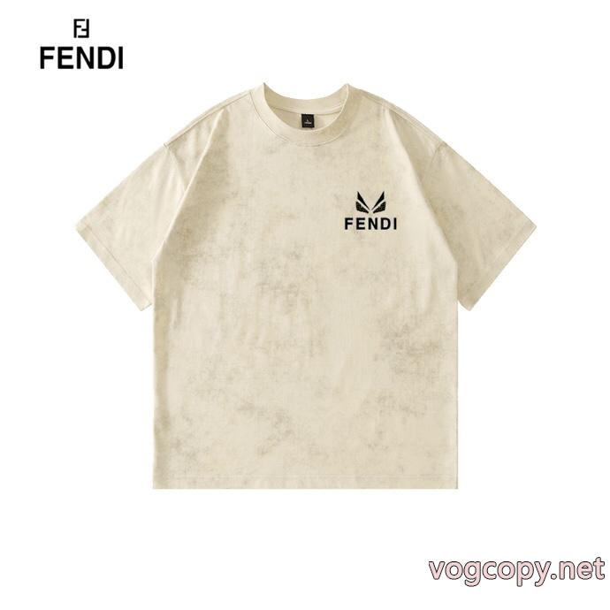 スーパー コピー メンズ無機質さが魅力 高級感のある 2026特別販売フェンディ半袖Tシャツ_0_2