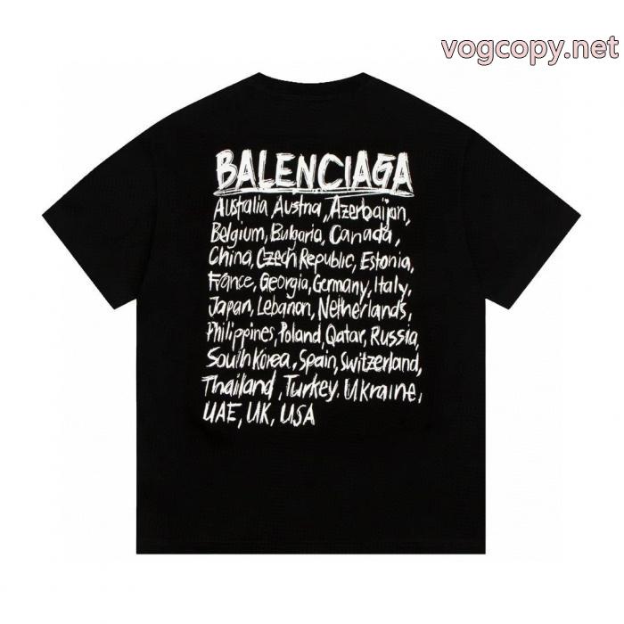 偽 ブランド完売前に 秀逸アイテム 最高の2026年にしようよBALENCIAGA半袖Tシャツ_0_1