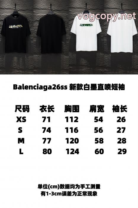 26SS新作 期間限定激安 クラシックな雰囲気のトップスBALENCIAGA半袖Tシャツブランド 品 スーパー コピー_0_3
