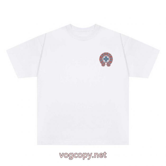 半袖Tシャツ最新作 通勤通学 大人の魅力を溢れるスーパー コピーCHROME HEARTS_0_0