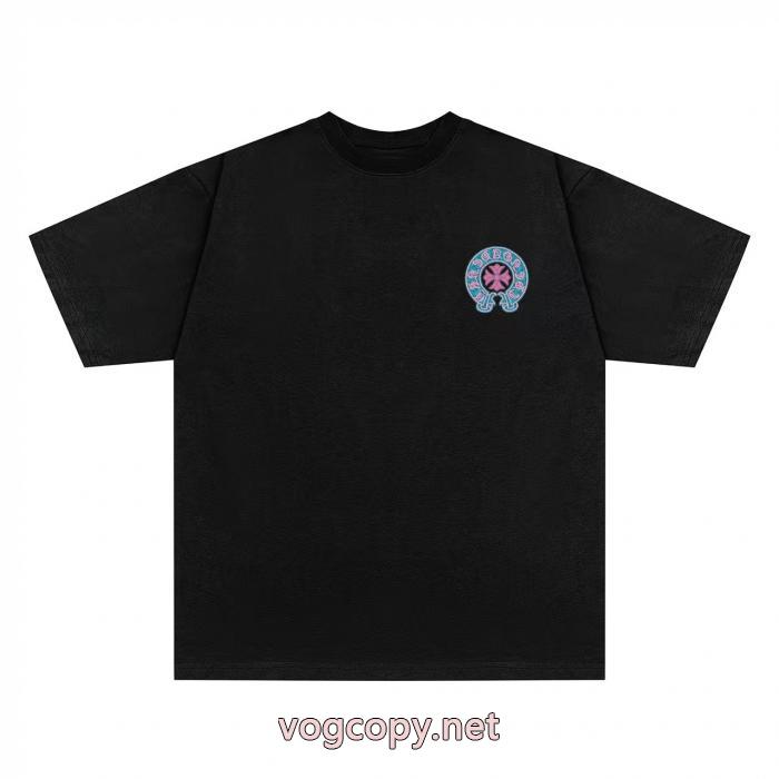 半袖Tシャツ最新作 通勤通学 大人の魅力を溢れるスーパー コピーCHROME HEARTS_0_4