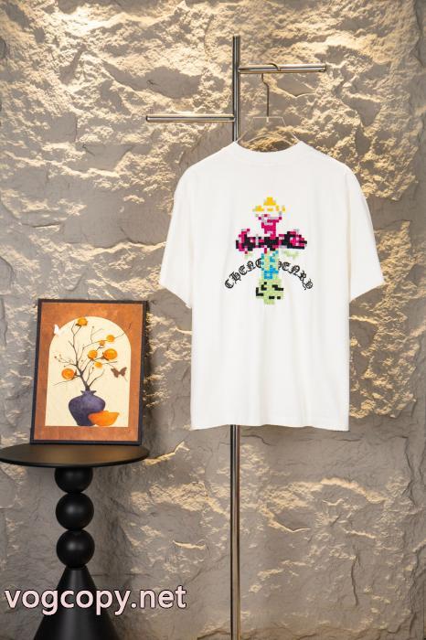SALE! 海外大人気 最新でおしゃれなブランド コピー バックCHROME HEARTS半袖Tシャツ_0_0