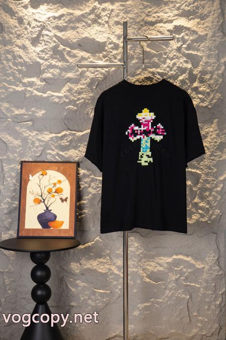 SALE! 海外大人気 最新でおしゃれなブランド コピー バックCHROME HEARTS半袖Tシャツ_0_3
