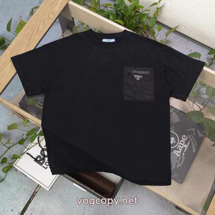PRADA相性の良い 新作在庫希少 今季重宝するブランド スーパー コピー 店舗半袖Tシャツ_0_3