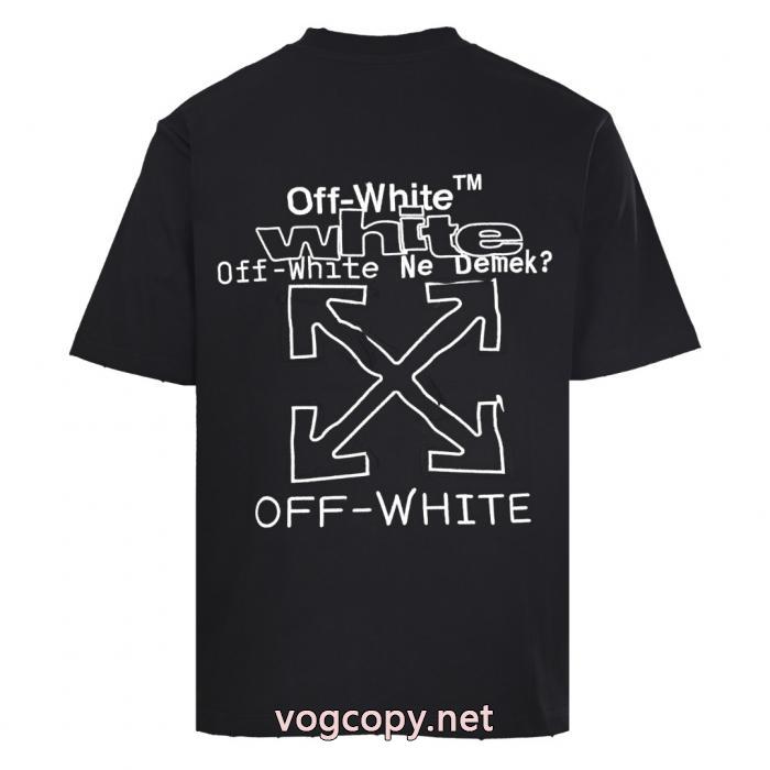 偽 ブランド Off-White半袖Tシャツ品質保証 男女通用 オススメ新作商品_0_1