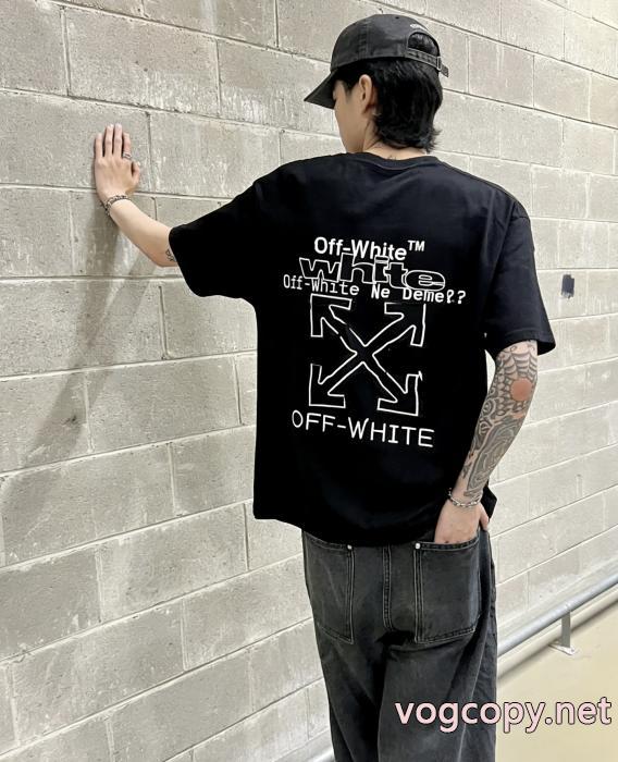 偽 ブランド Off-White半袖Tシャツ品質保証 男女通用 オススメ新作商品_0_2