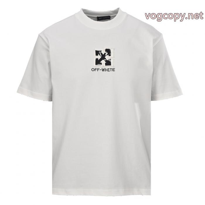 偽 ブランド Off-White半袖Tシャツ品質保証 男女通用 オススメ新作商品_0_3